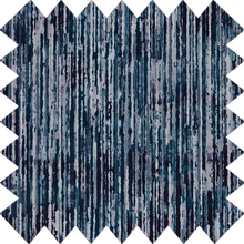 Load image into Gallery viewer, Vera Stripe Blue Thermal Blackout Roller Blind