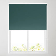 Load image into Gallery viewer, Satin Peacock Thermal Blackout Roller Blind