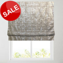 Load image into Gallery viewer, Silver Metallic Lined Roman Blind