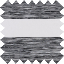 Load image into Gallery viewer, Stria Grey Day and Night Roller Blind