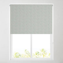 Load image into Gallery viewer, Tabby Blue Thermal Blackout Roller Blind