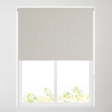 Load image into Gallery viewer, Tabby Ecru Thermal Blackout Roller Blind