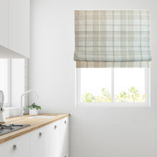 Load image into Gallery viewer, Tartan Check Natural Lined Roman Blind