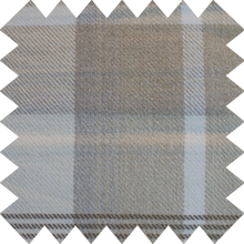 Load image into Gallery viewer, Tartan Check Natural Lined Roman Blind