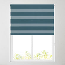 Load image into Gallery viewer, Teal Day and Night Roller Blind