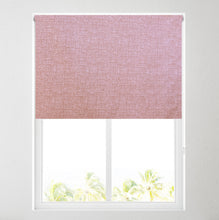 Load image into Gallery viewer, Textured Rose Blackout Roller Blind