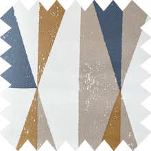 Load image into Gallery viewer, Toffee Abstract Triangle Thermal Blackout Roller Blind