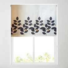 Load image into Gallery viewer, Tokyo Black Leaf Thermal Blackout Roller Blind