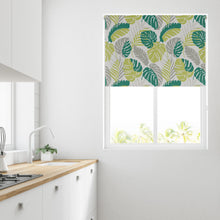 Load image into Gallery viewer, Tropical Green Leaf Blackout Roller Blind