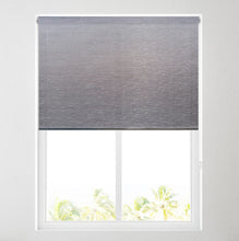 Load image into Gallery viewer, Viviana Charcoal Shine Daylight Roller Blind