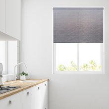 Load image into Gallery viewer, Viviana Charcoal Shine Daylight Roller Blind
