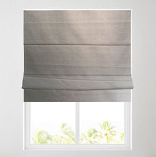 Load image into Gallery viewer, Vienna Silver Blackout Lined Roman Blind