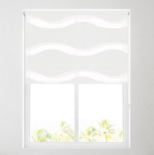 Load image into Gallery viewer, Wave White Day and Night Roller Blind