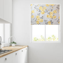 Load image into Gallery viewer, Yellow Dahlia Thermal Blackout Roller Blind