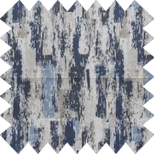 Load image into Gallery viewer, Abstract Stripe Blue Fully Lined Roman Blind