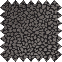 Load image into Gallery viewer, Animal Print Charcoal Blackout Lined Roman Blind
