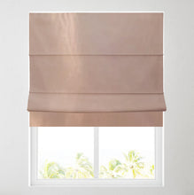 Load image into Gallery viewer, Cream / Biscuit Faux Silk Lined Roman Blind