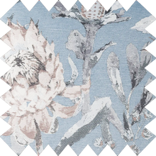 Load image into Gallery viewer, Cassie Blue Lined Roman Blind