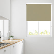 Load image into Gallery viewer, Cream / Biscuit Madison Thermal Blackout Roller Blind