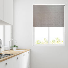 Load image into Gallery viewer, Textured Spot Champagne Thermal Roller Blind