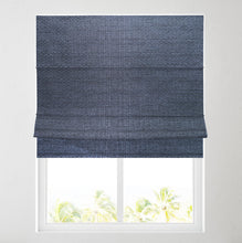Load image into Gallery viewer, Trimmable Metropolis Navy Roman Blind