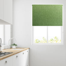 Load image into Gallery viewer, Ara Fern Green Thermal Blackout Roller Blind