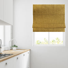 Load image into Gallery viewer, Soft Textured Ara Ochre Roman Blind