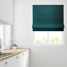 Load image into Gallery viewer, Soft Textured Ara Peacock Roman Blind