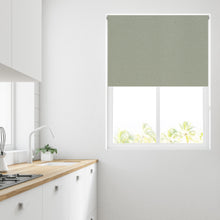 Load image into Gallery viewer, Ara Sage Green Thermal Blackout Roller Blind