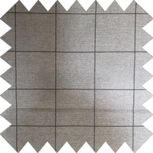 Load image into Gallery viewer, Soft Textured Ara Check Grey Roman Blind