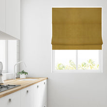 Load image into Gallery viewer, Soft Textured Ara Gold Roman Blind