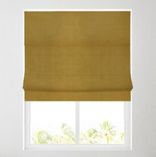 Load image into Gallery viewer, Soft Textured Ara Gold Roman Blind