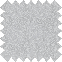 Load image into Gallery viewer, Aria Grey Leaf Thermal Blackout Roller Blind