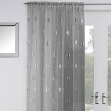 Load image into Gallery viewer, Birch Grey Voile Curtain Panel