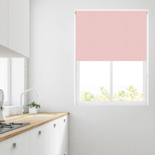 Load image into Gallery viewer, Baby Pink Thermal Blackout Roller Blind