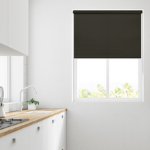 Load image into Gallery viewer, Unilux Black PVC Water Resistant Blackout Roller Blind