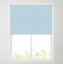 Load image into Gallery viewer, Blue Dot Thermal Blackout Roller Blind