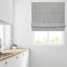 Load image into Gallery viewer, Silver Chenille Fully Lined Roman Blind
