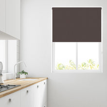 Load image into Gallery viewer, Chocolate Thermal Blackout Roller Blind