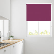 Load image into Gallery viewer, Cranberry Thermal Blackout Roller Blind