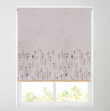 Load image into Gallery viewer, Daisy Ochre Thermal Blackout Roller Blind