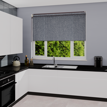 Load image into Gallery viewer, Henlow Denim Dim Out Roller Blind