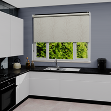 Load image into Gallery viewer, Treviso Ecru Dim Out Roller Blind