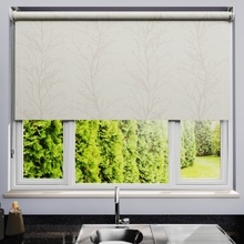 Load image into Gallery viewer, Treviso Ecru Dim Out Roller Blind