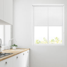 Load image into Gallery viewer, White Spot Sheer Roller Blind