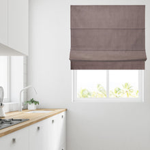 Load image into Gallery viewer, Mink Faux Silk blackout Lined Roman Blind