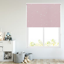 Load image into Gallery viewer, GLO Stars Pink Thermal Blackout Roller Blind