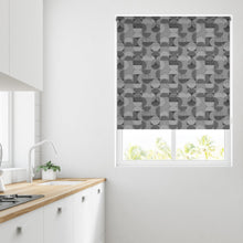 Load image into Gallery viewer, Geo Shapes Thermal Blackout Roller Blind