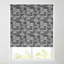 Load image into Gallery viewer, Geo Shapes Thermal Blackout Roller Blind