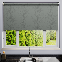 Load image into Gallery viewer, Treviso Graphite Dim Out Roller Blind